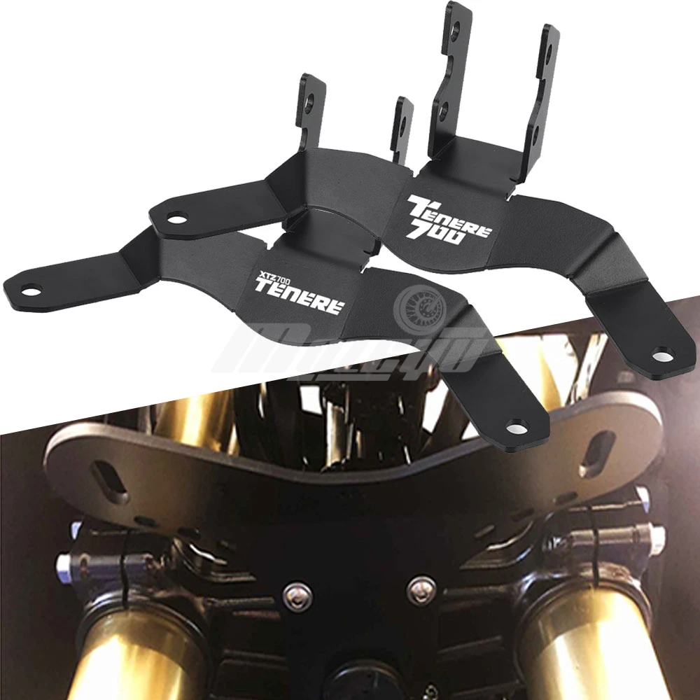 Motorcycle LED Lights Bracket Auxiliary Light Fog Lights Brackets For Yamaha XTZ700 TENERE Tenere 700/Rally/World Raid 2019-2024