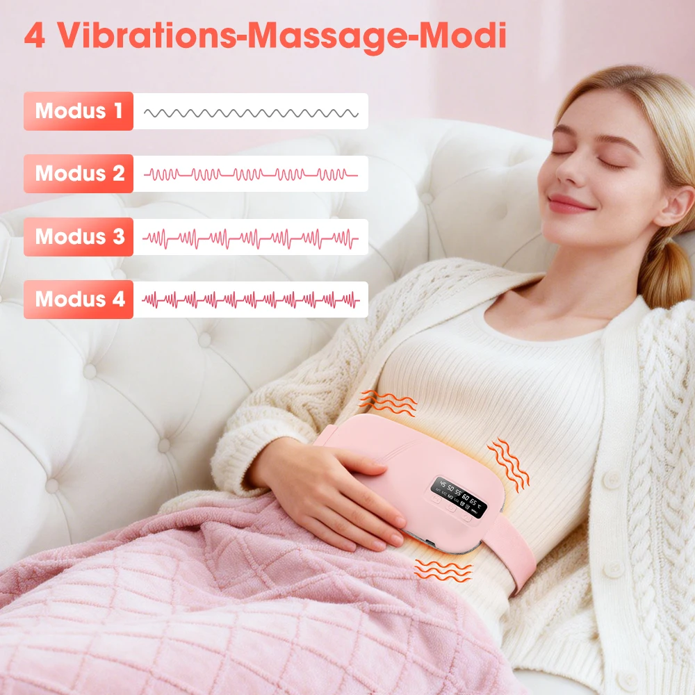 Ceinture chauffante portable pour soulagement menstruel, masseur thermique abdominal, ceinture de chaleur pour le ventre et le bas-ventre