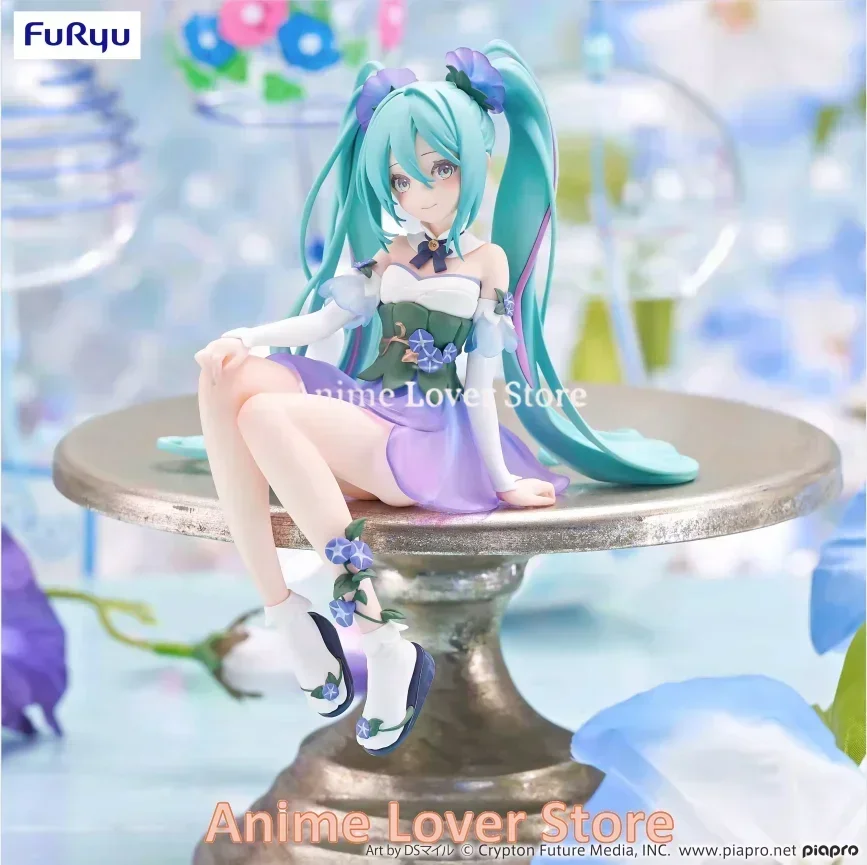 In Stock Original Furyu Hatsune Miku Sakura MIKU Noodle Stopper Miku Anime Figure Toys for Kids Gift Collectible Model Ornaments