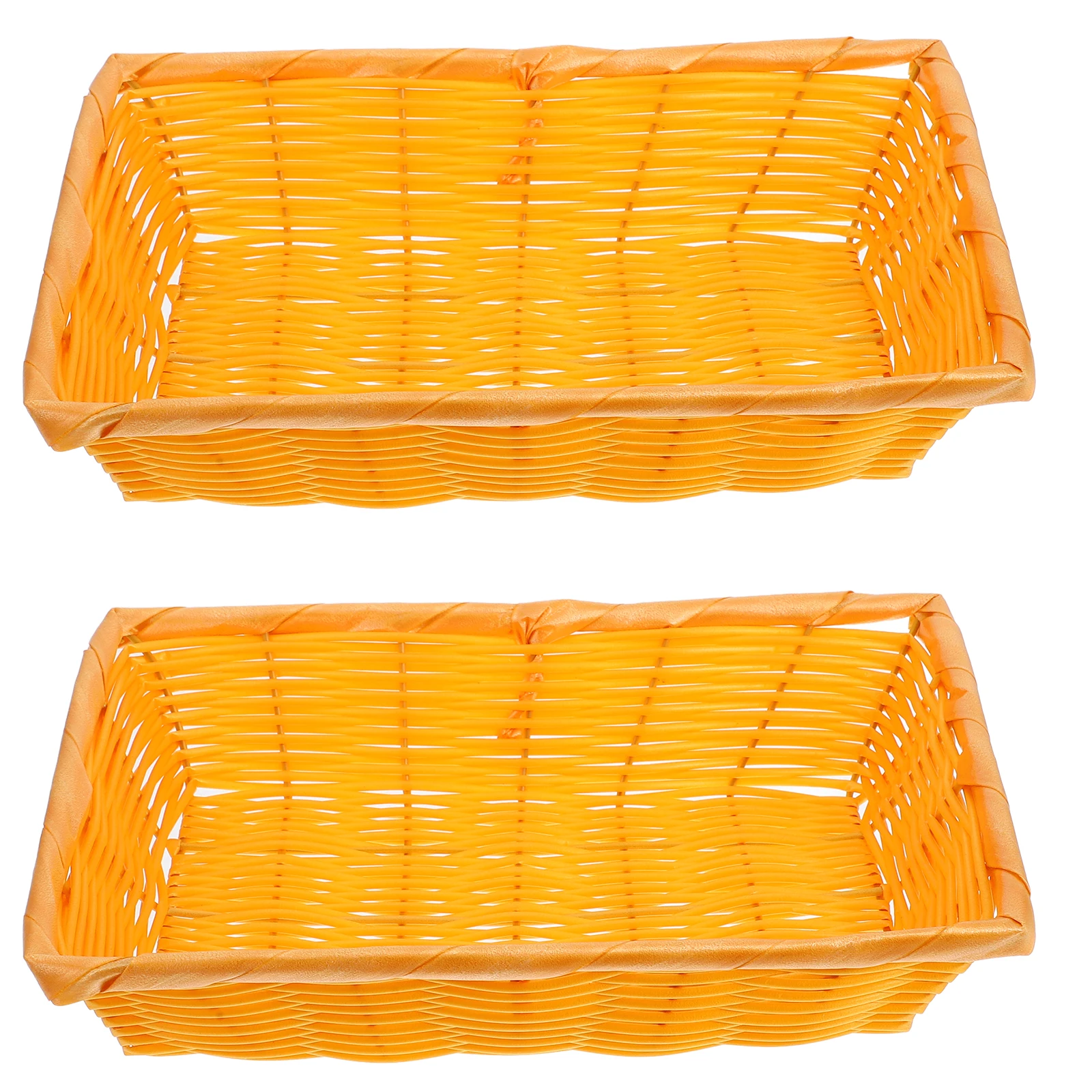 Plastic Basket Large Capacity Bread Baskets Woven Dried Vegetables Safe Material Multifunctional Kitchen Bedroom Living Room