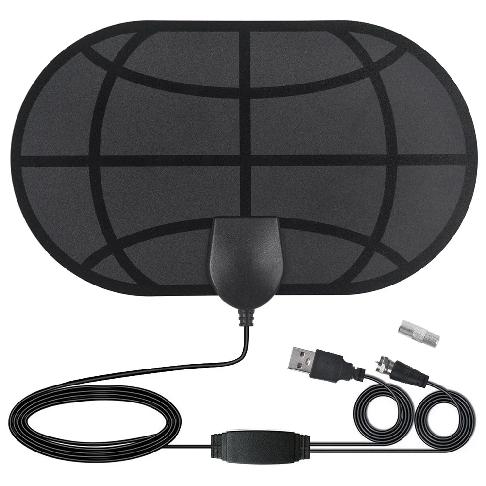 HD Digital TV Antenna With Stickers Indoor Outdoor Powerful Amplifier For Free Local Channels