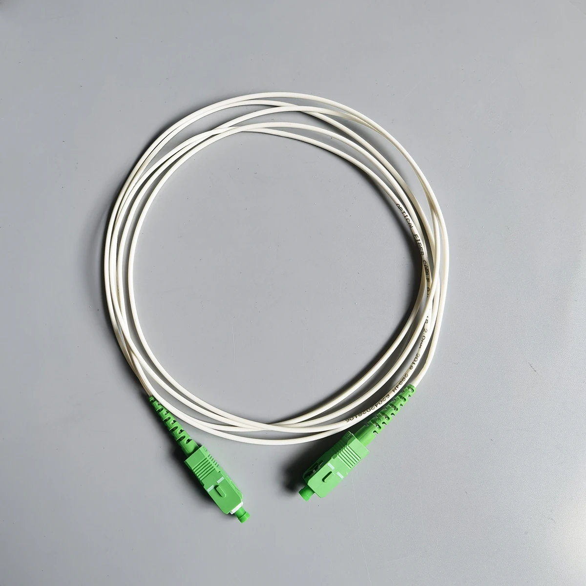 10 Uds SC/APC-SC/APC Cable de fibra óptica 2M interior FTTH 2,0mm LSZH Simplex 9/125μm Cable de conexión óptica de baja pérdida de inserción