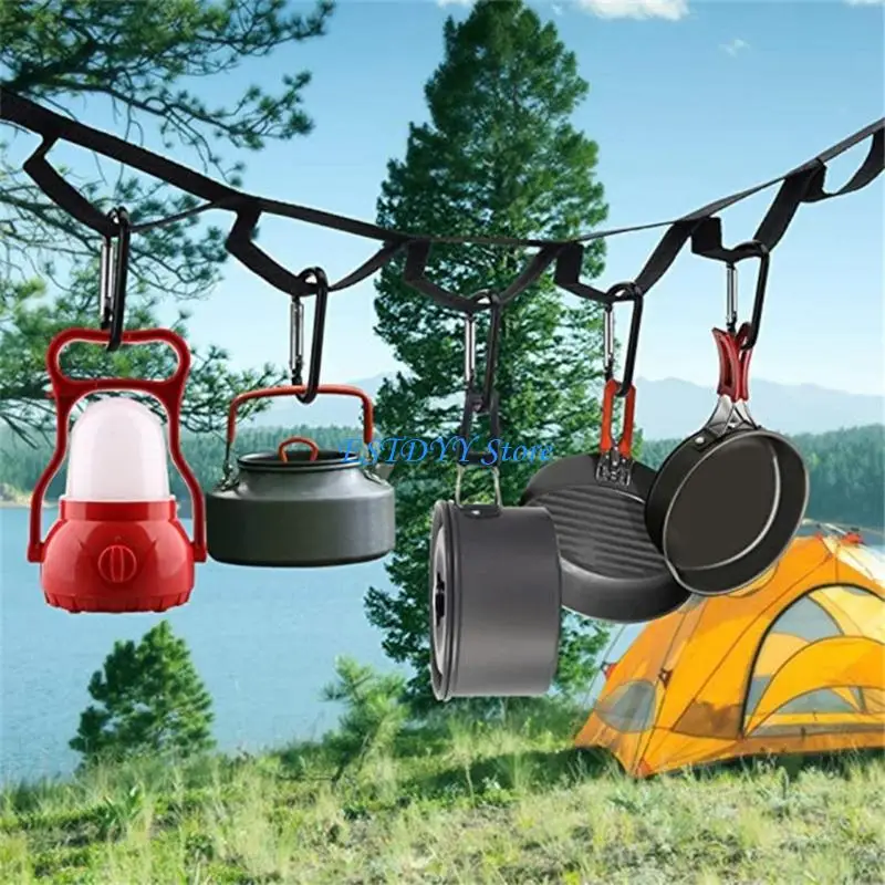 

G6DE Additional Tall Density 19 Cycle Suspended Line and Clip for Secure Camping