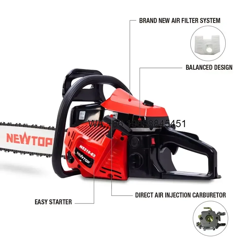 Wmwmnu for Top Factory Hotsale Professional Powerful 52cc 2000W Chain Saw with 20in bar Chainsaw for Cutting
