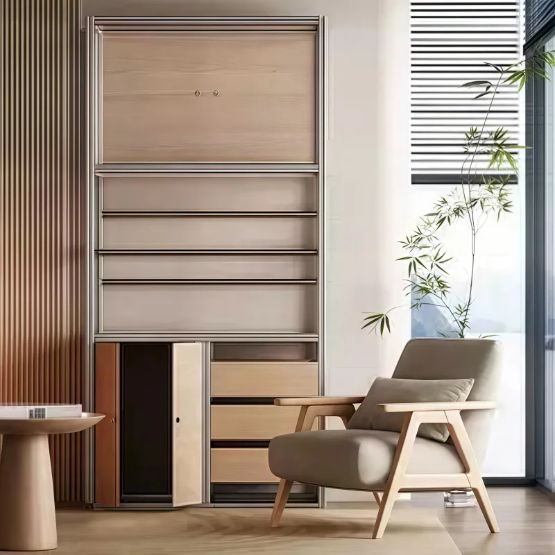 Birch Display Cabinet Simple Modern Household Multi-layer Display Locker