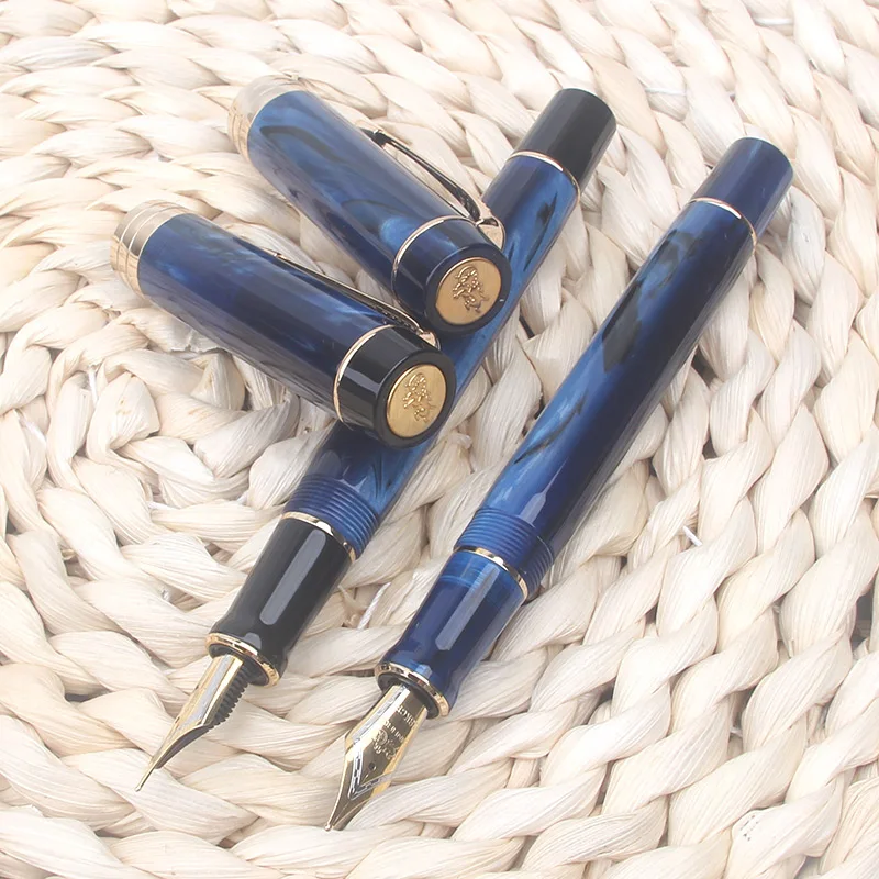 

Limited ！Jinhao 100 Centennial Starry Sky Resin Fountain Pen EF/F/M Classic Nib Writing Pen Stationery Office School Supplies