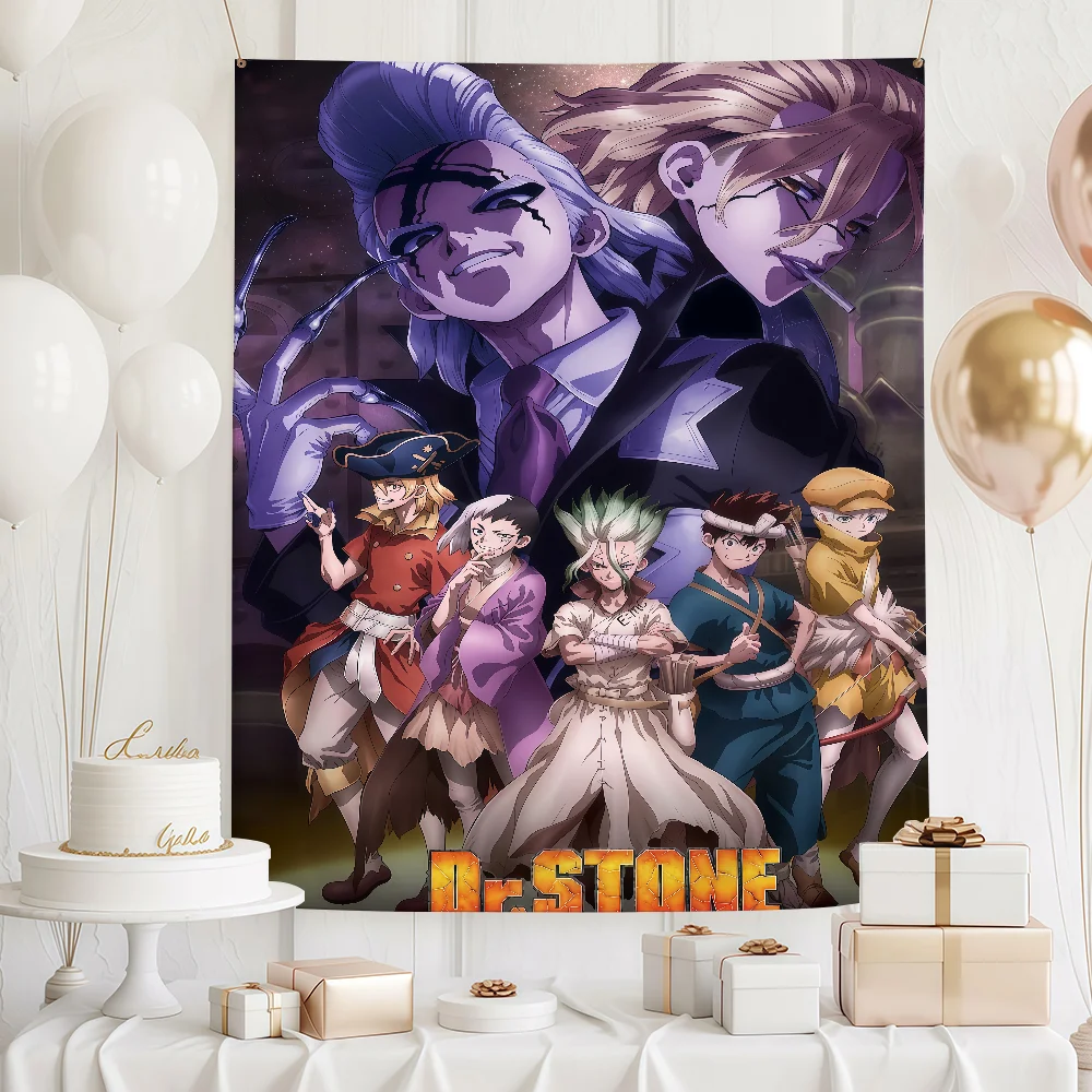 2026 Cartoon Dr S-Stone Science Future  flag For Picnic Party Art Home Decoration Outdoor Camping Banner Gifts