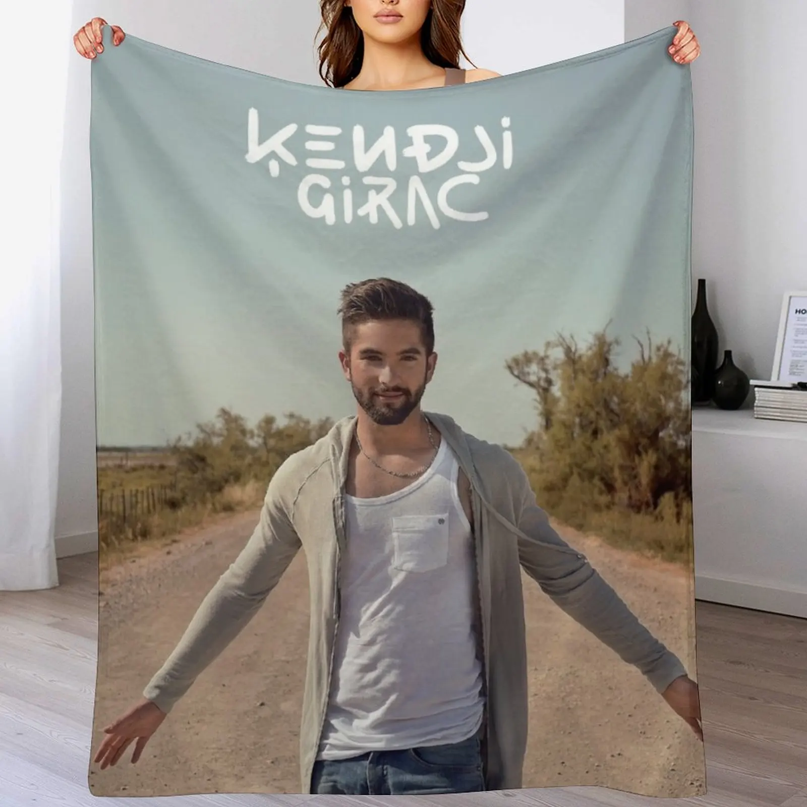 Kendji Girac Throw Blanket Plaid Moving Blankets