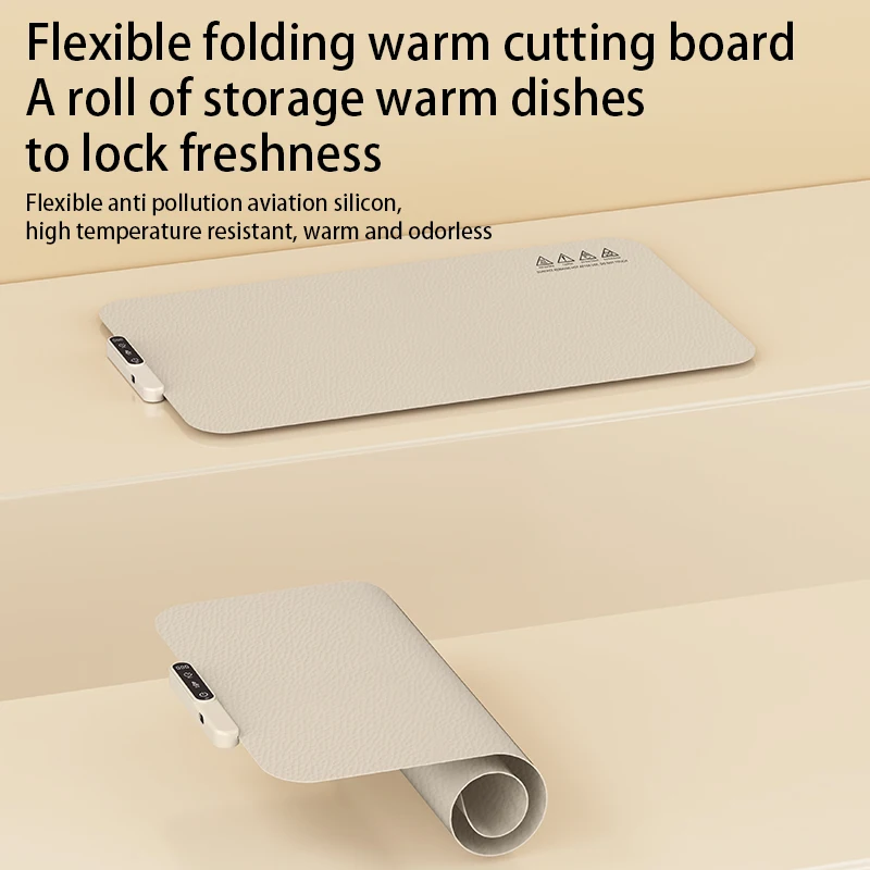 

Electric Warming Tray Food Warmer Plate Foldable Portable Smart Food Fast Heating Mat Electric Warming Tray Food Warming Board
