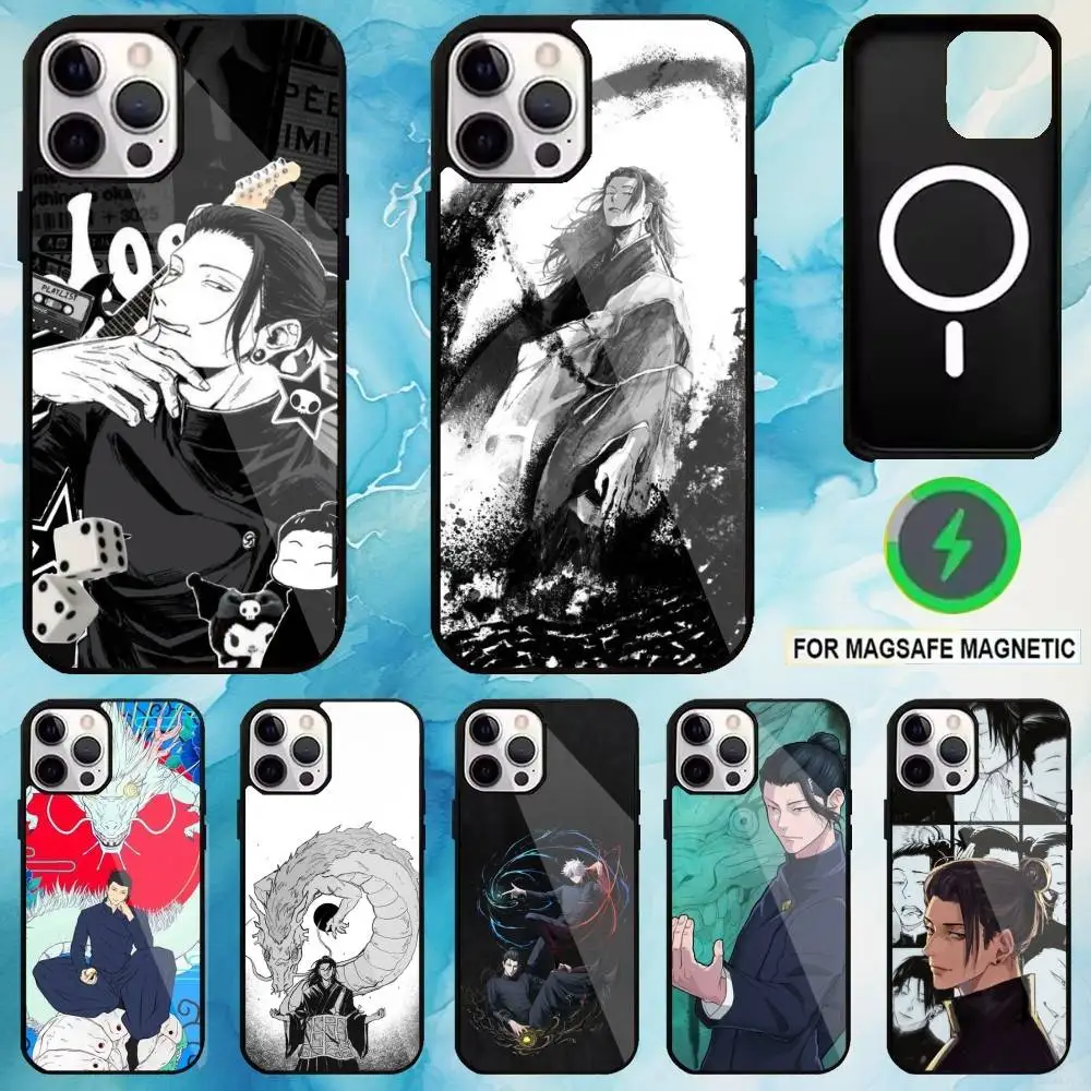 

Jujutsu Kaisen Geto Suguru Prin Phone Case For iPhone17,16,15,14,13,12,11 Plus,Pro Max Magnetic For Magsafe Wireless Charging