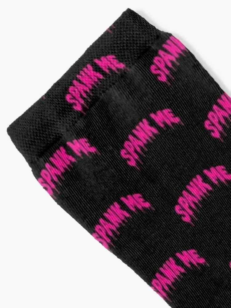 Spank Me Bondage BDSM Fetish Kinky Socks Rugby anti-slip sheer designer Socks For Women Men's