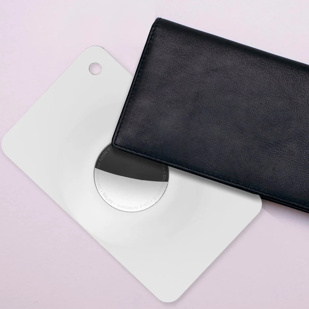 حافظة بطاقات رفيعة للغاية لهاتف Airtag خفيفة الوزن لمحفظة Apple Airtag وغطاء للبطاقات لحقيبة اليد وحقيبة الظهر وحقيبة القابض