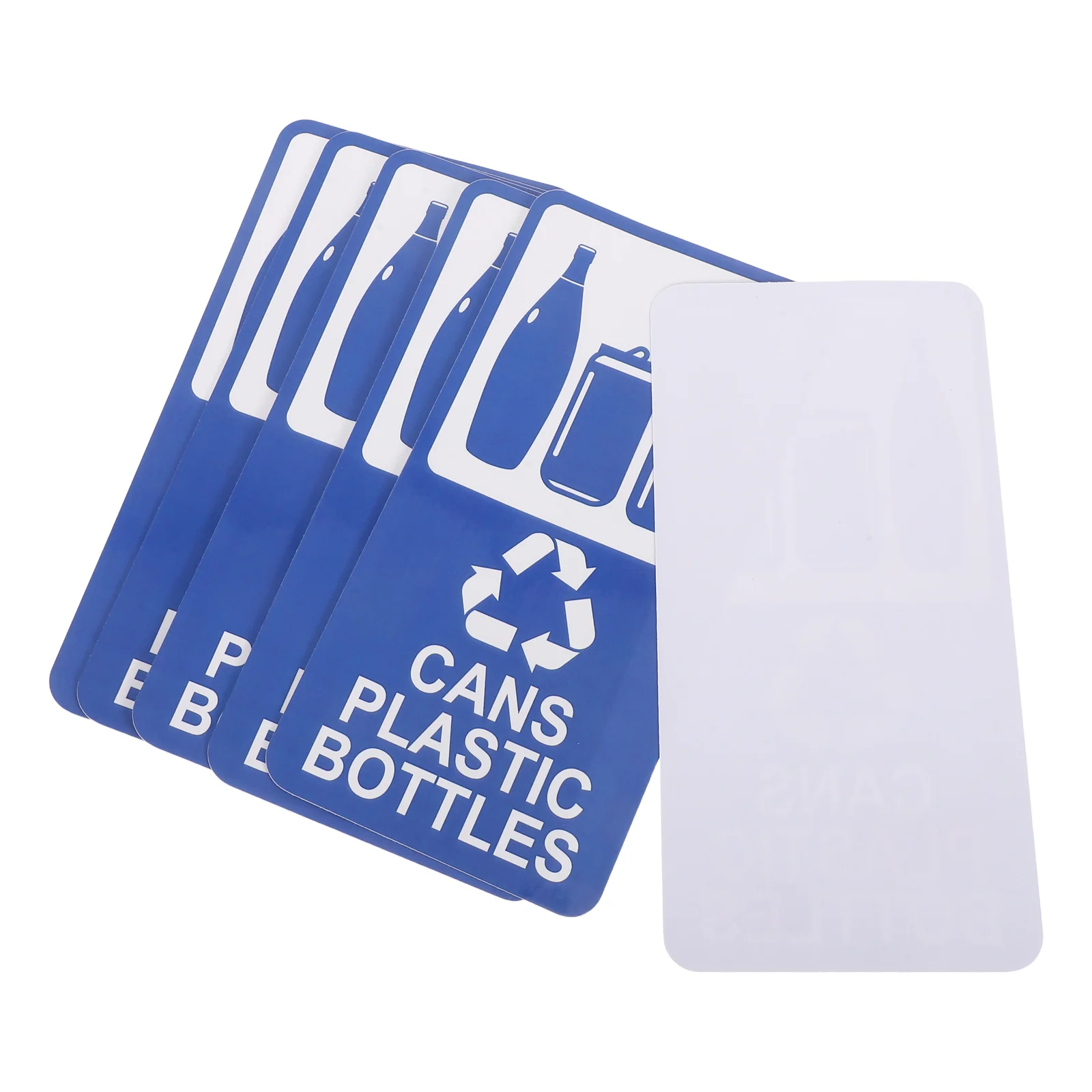 

6 Pcs Recycling Sign Sticker and Trash Can Stickers Commercial Label Bin Hotel Recycle for Home Work
