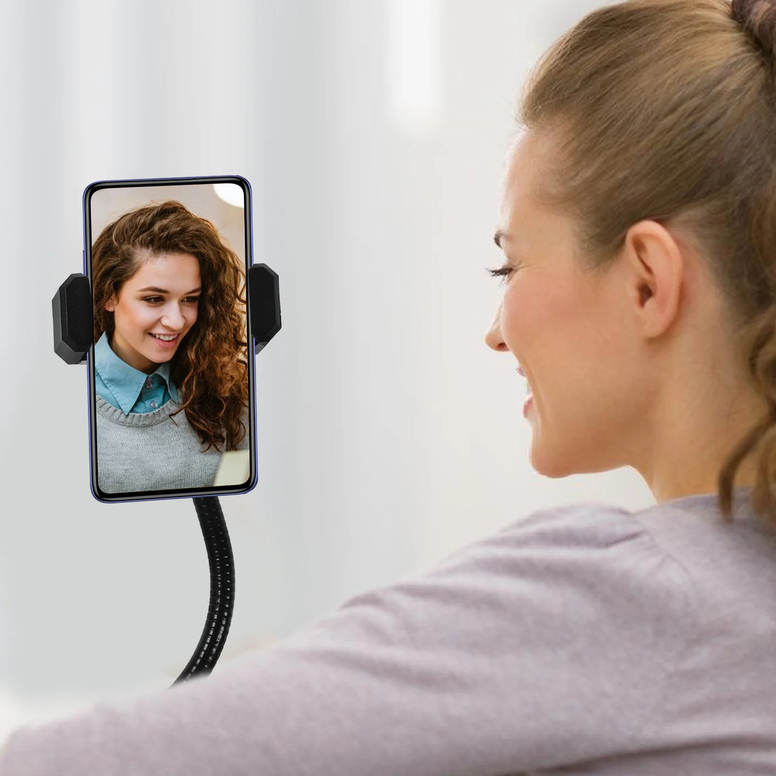 

1Set Universal Phone Stand Adjustable Direction Flexible Hose Clip Holder for Desk Live Streaming Phone Arm Stand