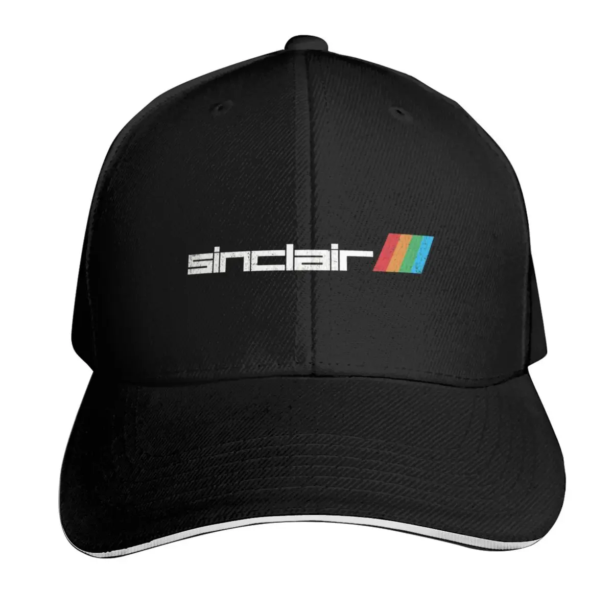 Sinclair (ZX Spectrum) Retro Video Game Company Logo with Weathered Effect Baseball Cap Men Women Casual Summer Sport Sun Cap