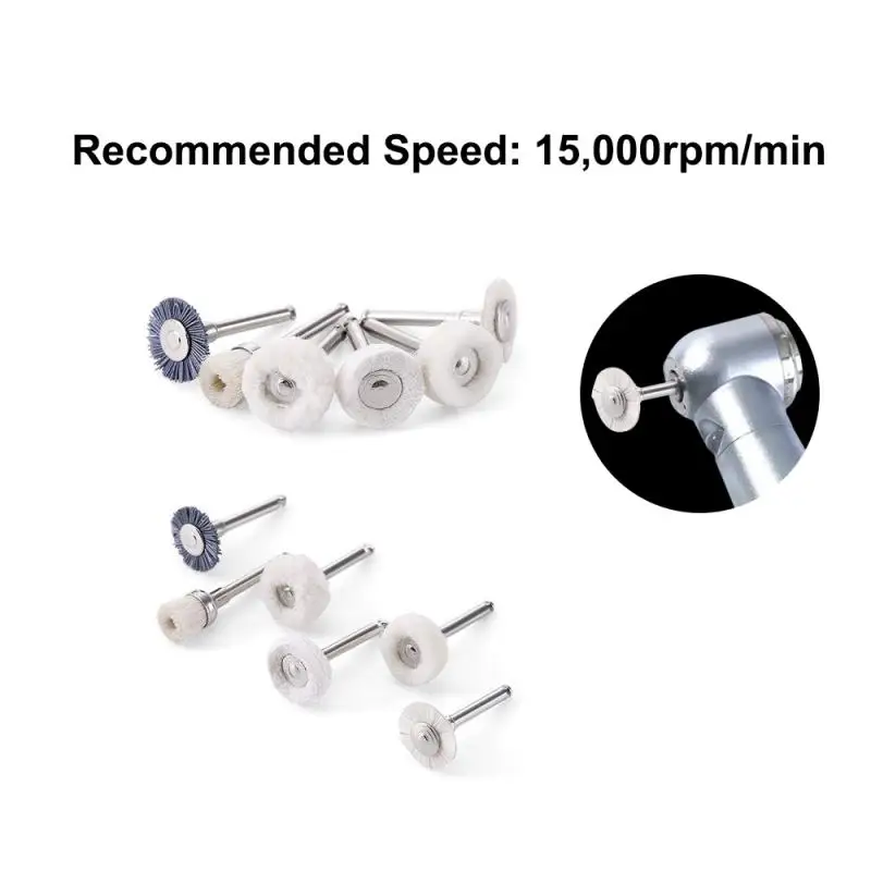 

12pcs/Box Dental Composite Polishing Finishing Kit Polisher Silicone RA 2.35mm For Low Speed Hanpiece