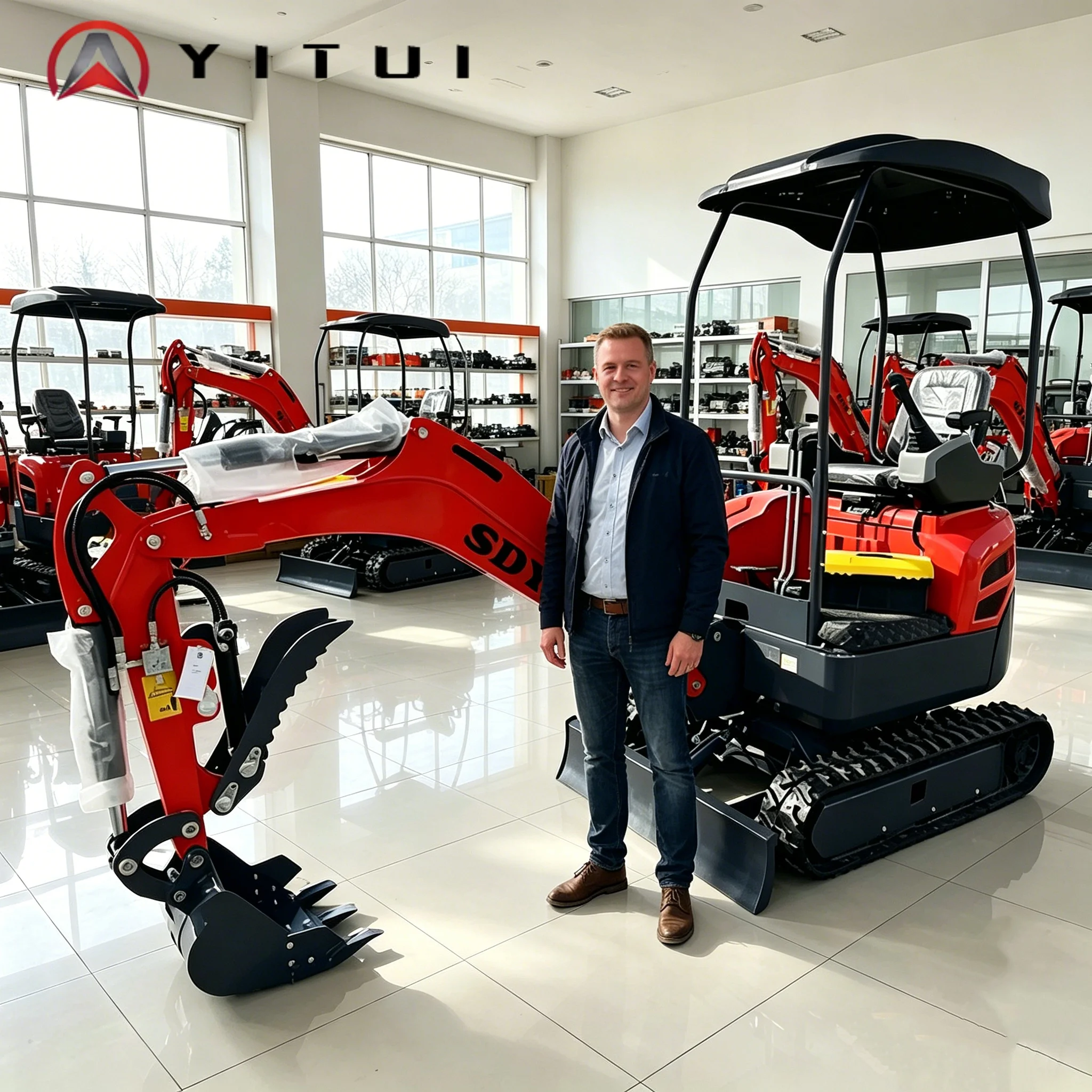 

Customized2T Mini Excavator Landscaping Residential Renovation Small-Scale Engineering Kubota Engine High Quality CE Mini Digger