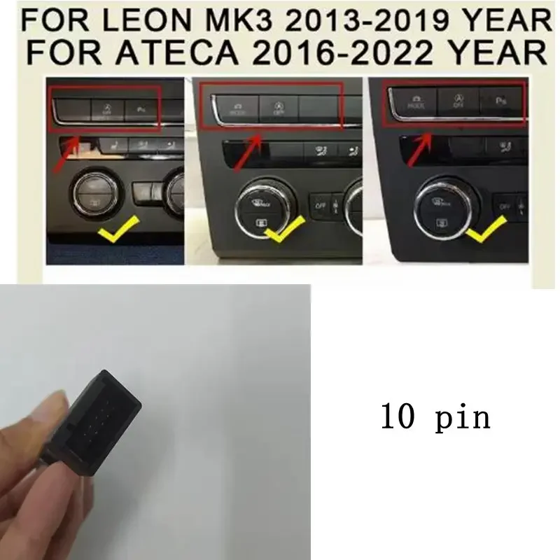 Car Automatic Stop Start Engine System Off Device Control Sensor Plug Stop Cancel Cable For Seat LEON ATE 10 Pins Plug Cable