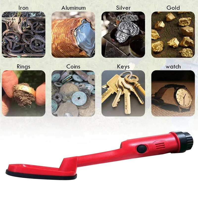 N11R- GT120 Handheld Diving Metal Detector Pinpointer Pointer Probe Waterproof Metal Pinpointing 4.2Inch Search Coil