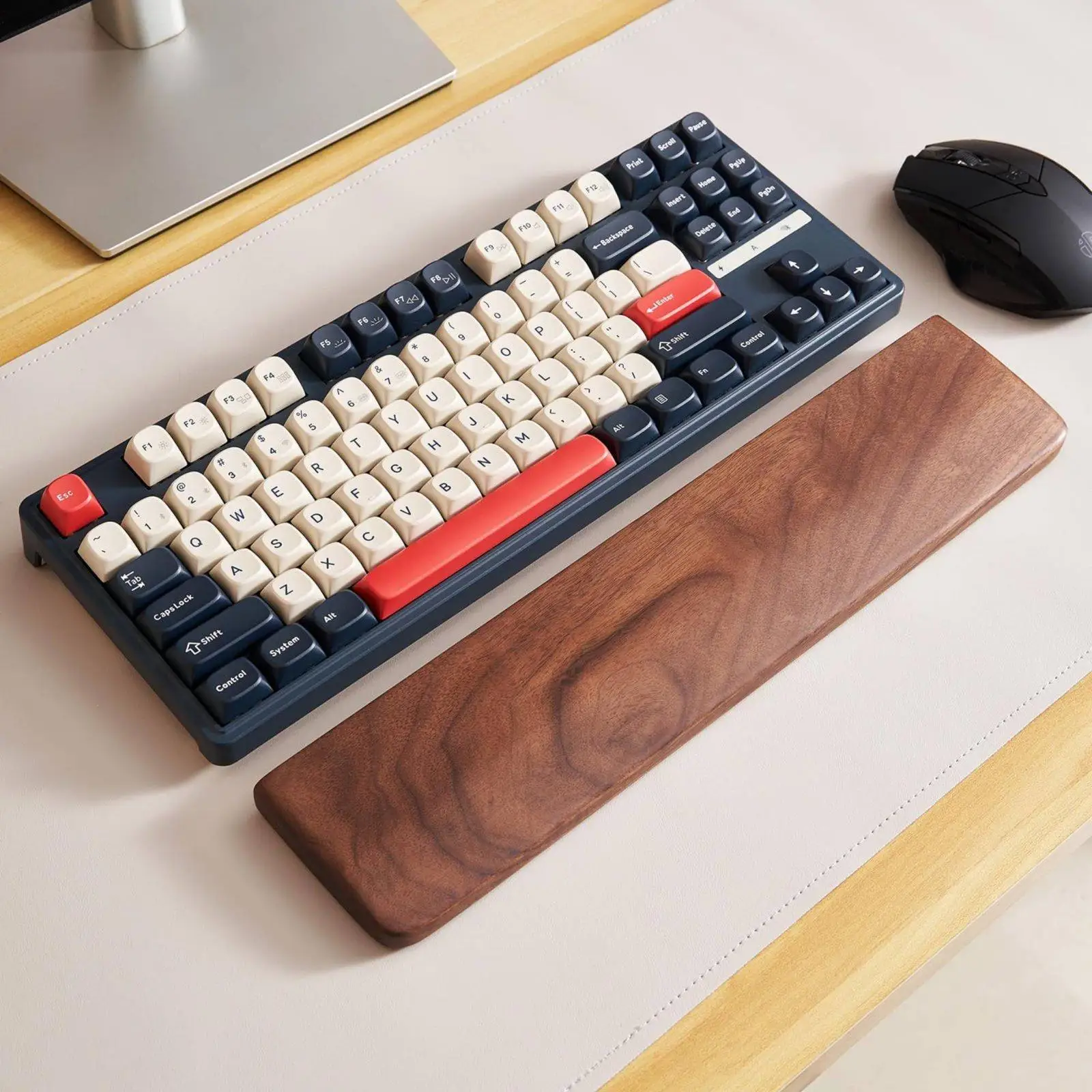 Walnut Keyboard Rest Anti-Slip Computer Peripheral for Gamers