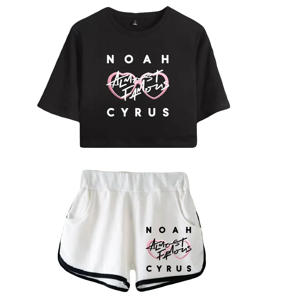 Noah Cyrus Merch Summer Women's Sets Crop Top Shorts Two Piece Outfits Casual Tracksuit Sportwear 2 Pcs Sets