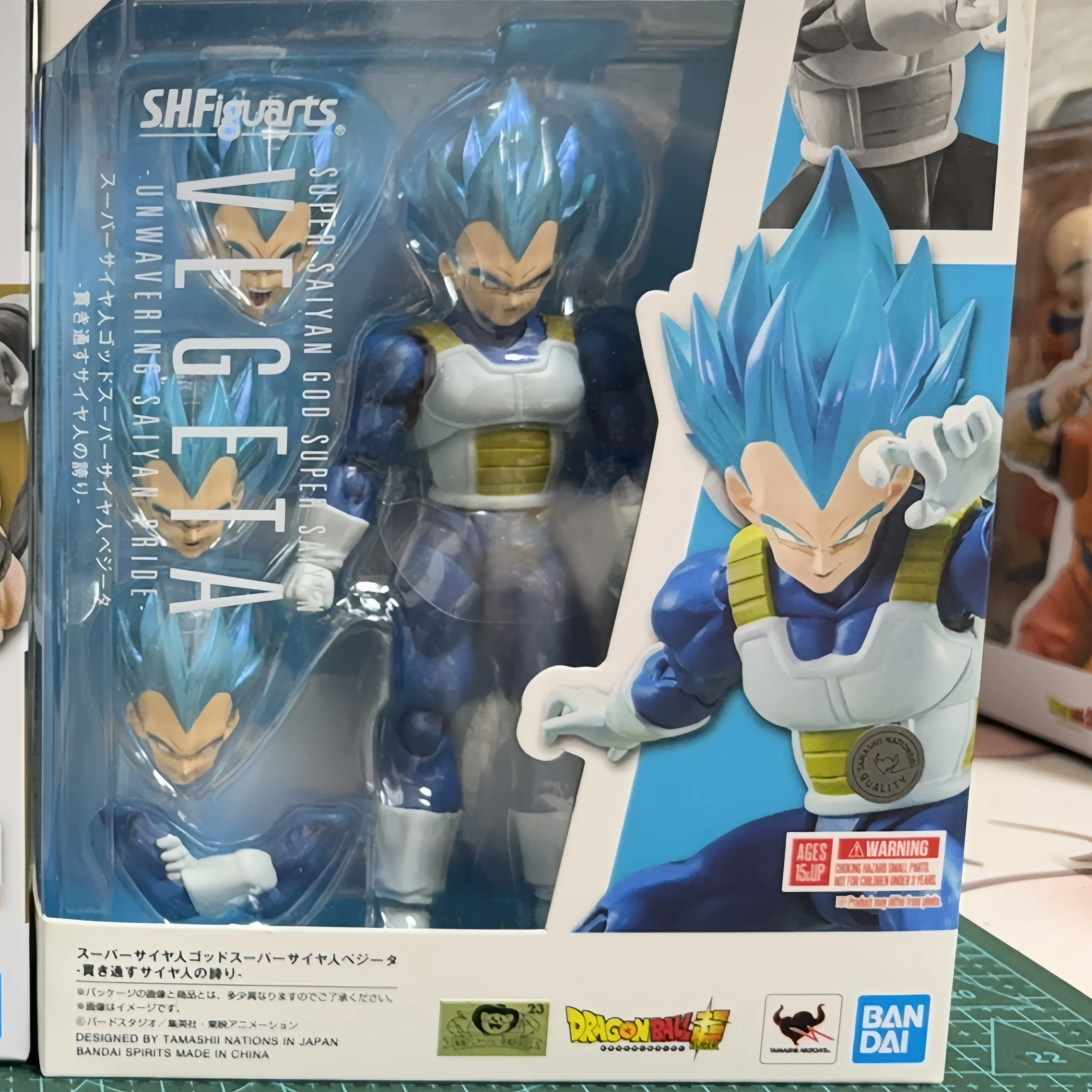 100% Original Bandai Sh Figuarts Shf Dragon Ball Vegeta Blue Hair Action Figures Anime Model Toys Figura Collection Kid Gift