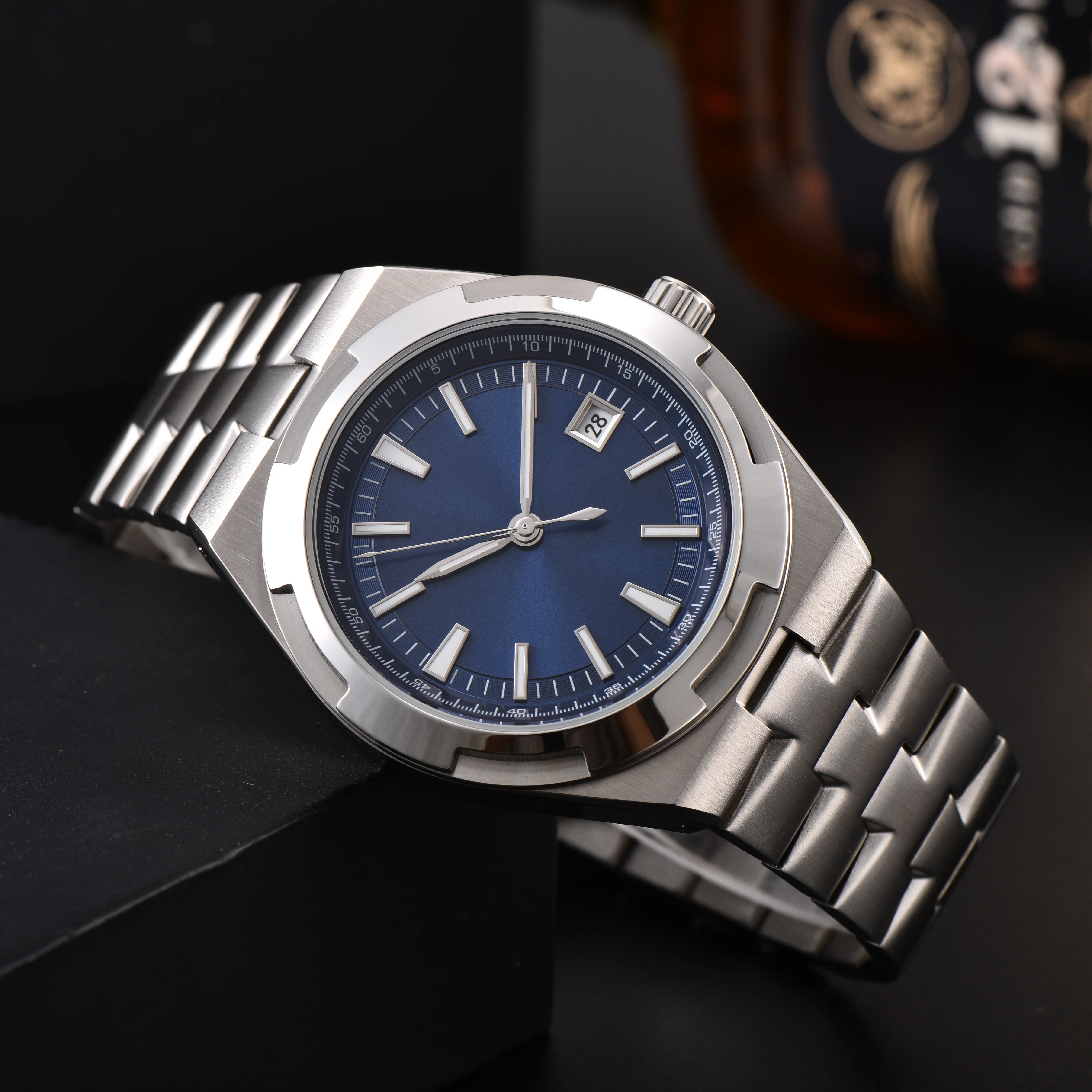 DWAYNE CAMPBELL 8215 Automatic Watch 41mm Sapphire Glass 50M Waterproof Stainless Steel Luminous Diver Watch
