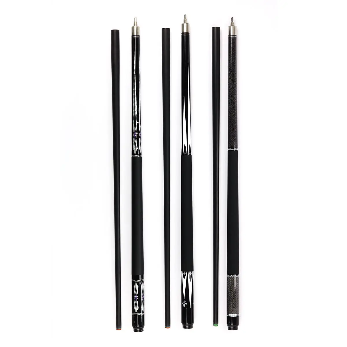 New Arrival Billiard Pool Stick 57inches 12.5-13 mm Cue Tip Carbon Graphite Pool Stick Random Color for Sale