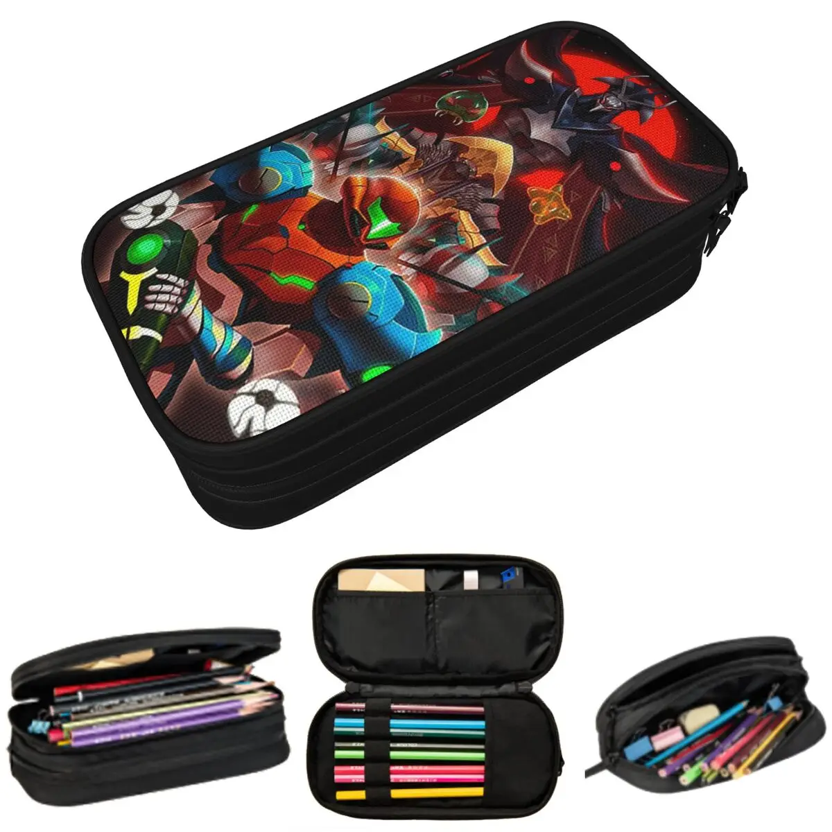 

Metroid Dread Metroid Samus Aran Pencil Cases Large Capacity Pen Bags Pen Box Pencil Pouch For Boys Girls Students School Office