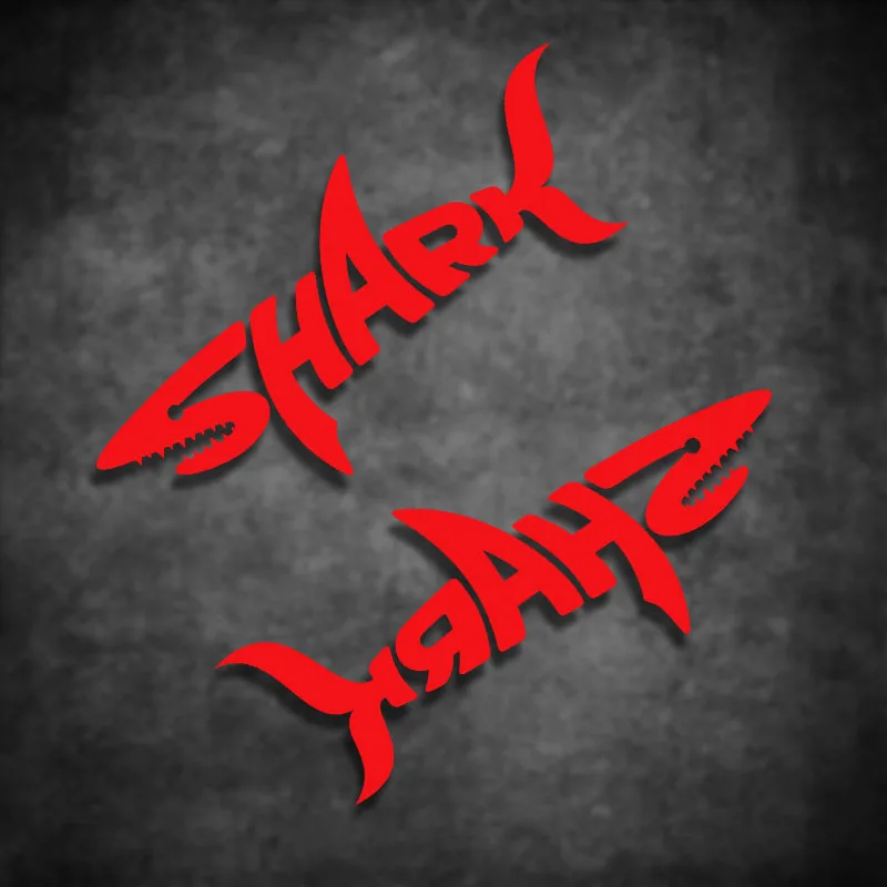 2PCS for Shark Motorcycle Helmet Stickers Cool Visor Logo Creative Vinyl Decals Motocross Fuel Tank Body Decor Pegatinas Moto image 6