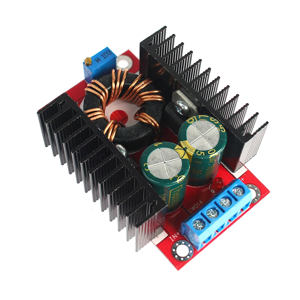 1 قطعة 150 واط دفعة وحدة الطاقة DC-DC دفعة محول تصعيد وحدة امدادات الطاقة 12-32 فولت إلى 12-35 فولت 10A لاردوينو