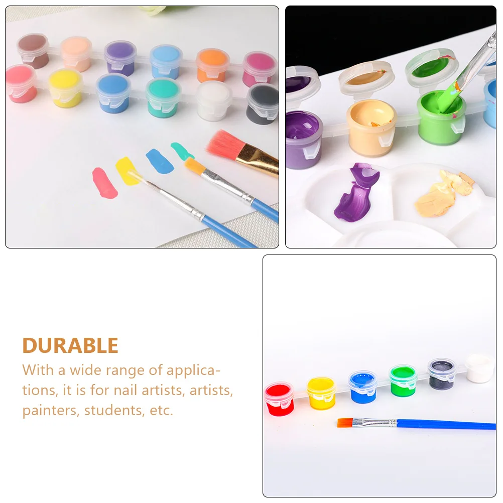 

25 Pcs Paint Boxes Pigment Holder Durable Plastic Watercolor Palette Storage Craft Pigment Holder Travel Friendly