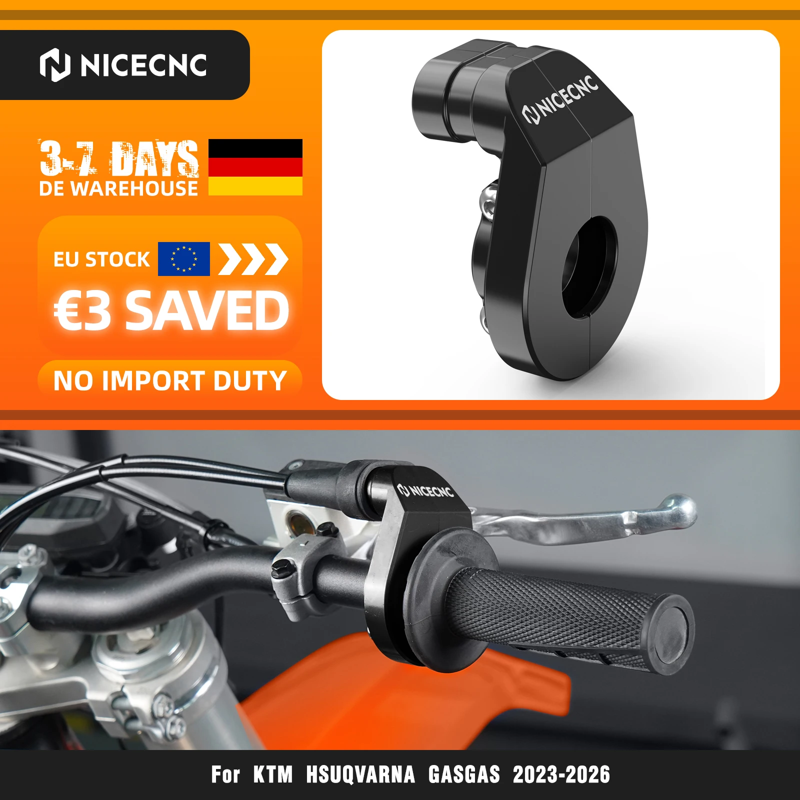 (EU-Lager) Für KTM EXC 300 2024 2025 Gasgriffgehäuse-Basis für KTM EXC-F 350 SX 125 SXF 450 Husqvarna TE300 GasGas EC300