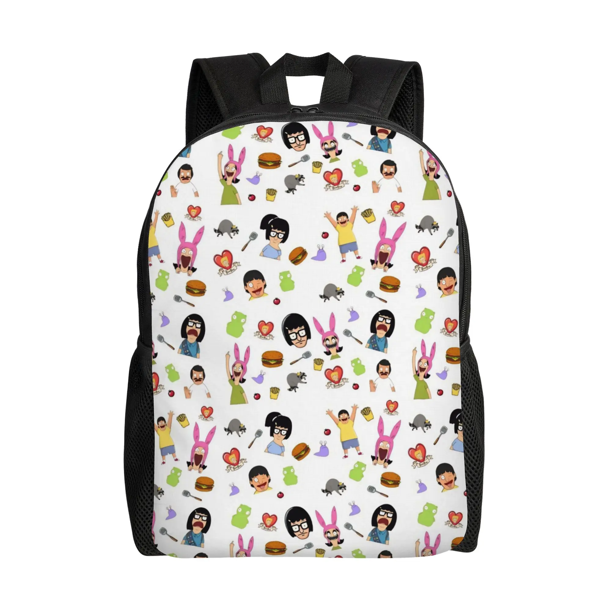 Louises Tina Bob Linda Belcher Backpack for Men Women Student Business Daypack Bob's Burgers Anime Laptop Shoulder Bag Sports