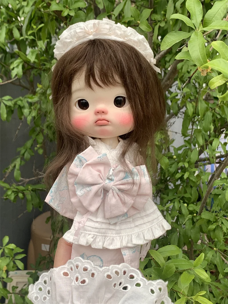 BJD Toy Clothes Set Big Head Little Clothes Modified Kimono Set BJD Doll Accessories (no dolls)