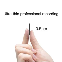 Ultra-Thin Professional Sound Digtal Recorder 8GB Portable Mini Voice Activated Dictaphone HD Noise Reduce Recording MP3 Player