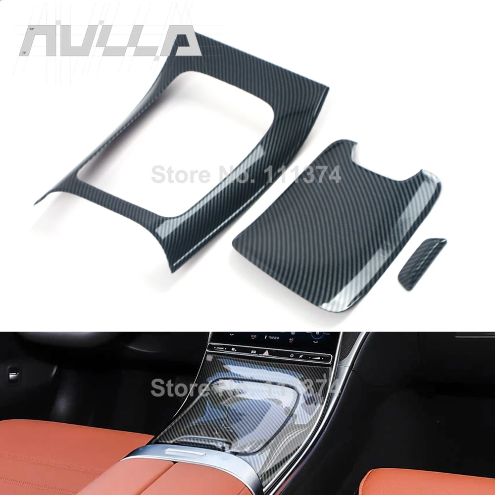 

For Benz W206 S206 C Class 2022-2025 C200 C220 C260 C300 Gearbox Panel Frame Trim Decorative Cover Accessories