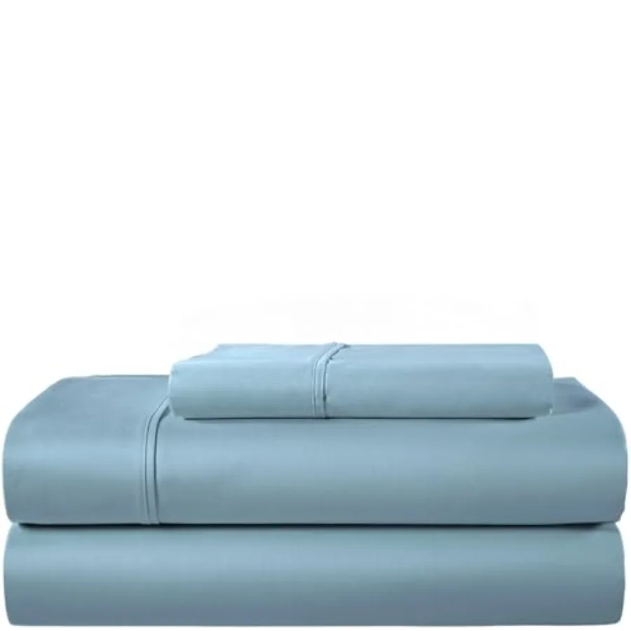 

Комплект постельного белья из 100% египетского хлопка, 400 нитей, 3 предмета, мягкий и комфортный, как в роскошных отелях, подходит для матрасов до 17 дюймов, машинная стирка