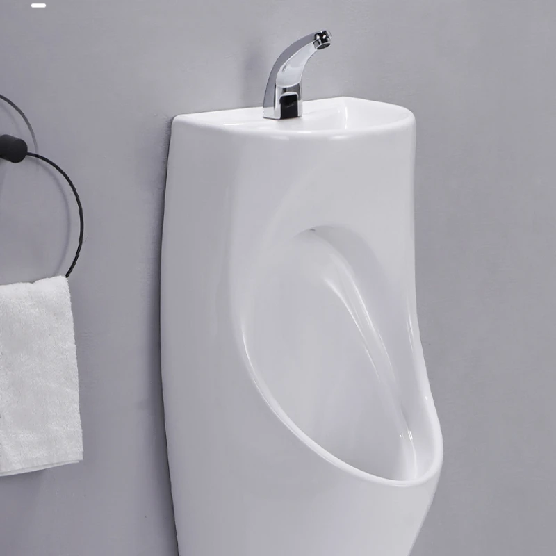 With Wash Basin Urine Cup Integrated Water-Saving Urinal Wall-Mounted Ceramic