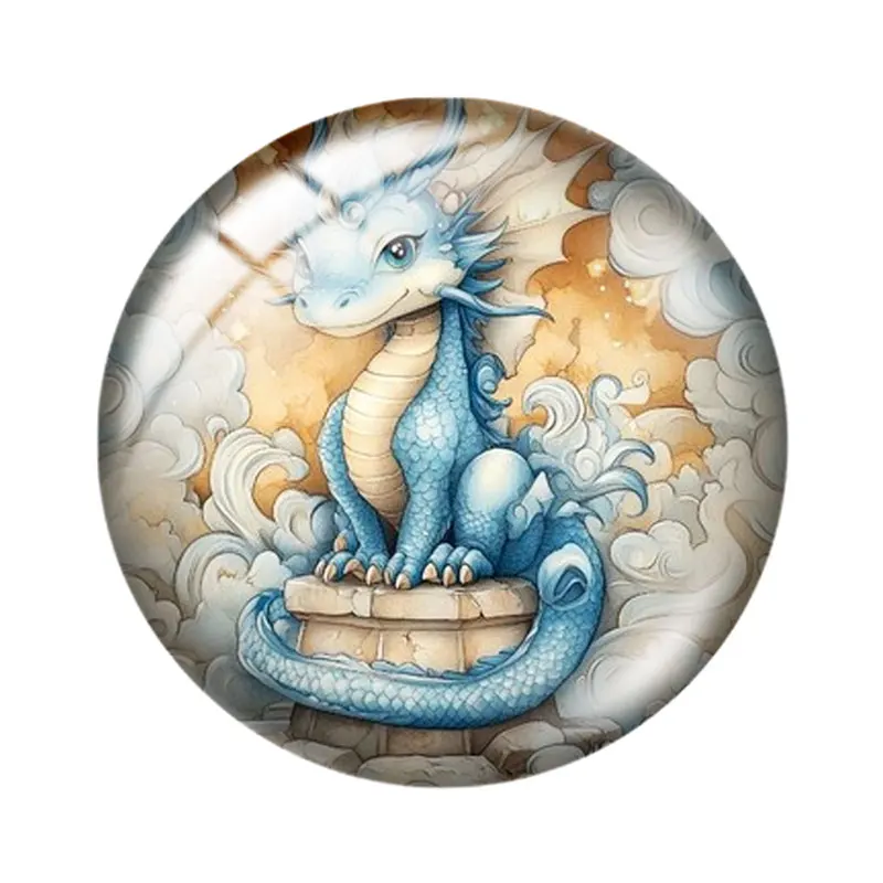 Baby Dragon 12/18/20/25mm Glass Cabochon Bracelet Pendant Rings for Jewelry Demo Earrings Back Making Findings view 3