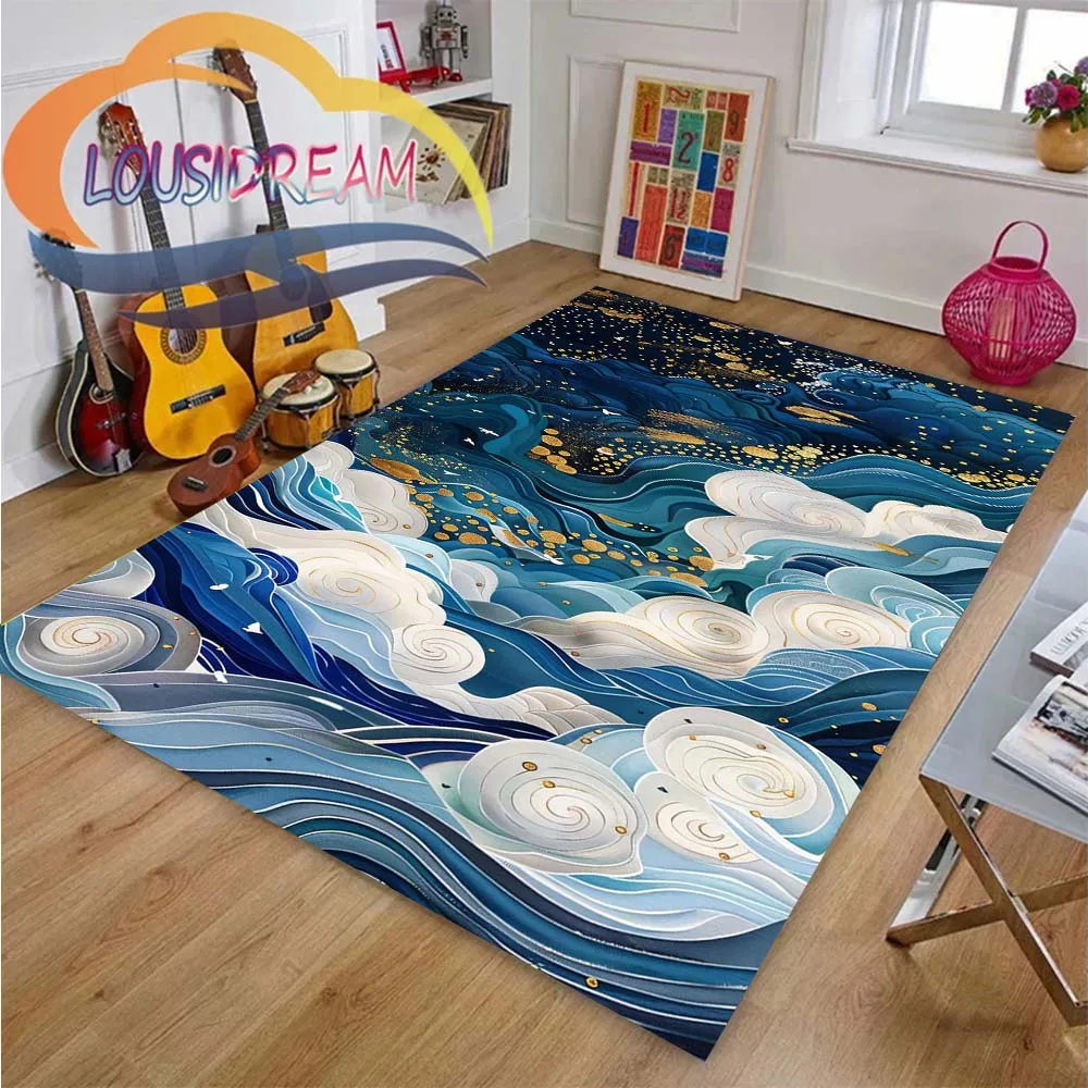 Suelos Infantiles Alfombra Infantil Dreams 80 X 150 Cm Azul Con