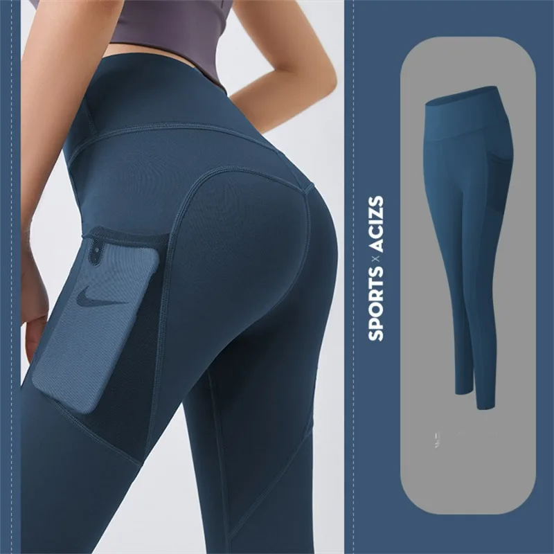 Mallas de Yoga de cintura alta para mujer, Pantalones ajustados de Color caramelo, informales, hasta el tobillo, coreanos, novedad