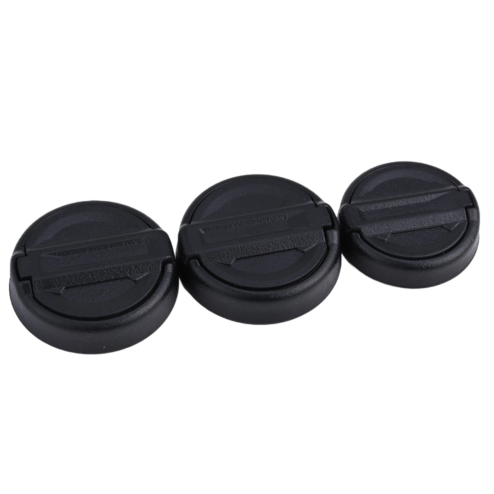 Auto Parts Keyhole Covers Easy To Use Replacement 3 Pieces ABS Black For Jeep For Wrangler 2018-24 Elegant Design