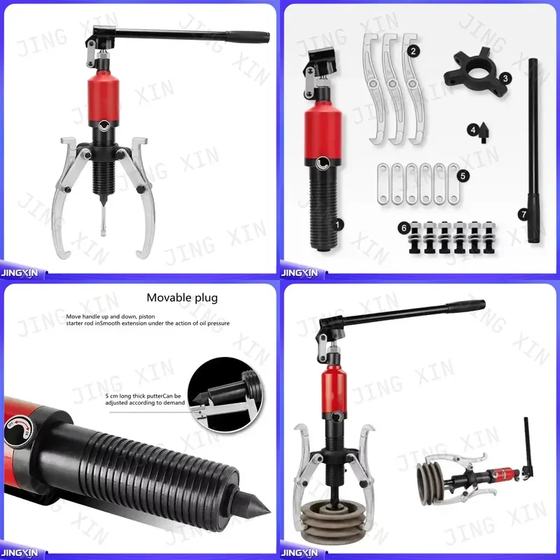 Custom for Portable 5 Ton Hydraulic Gear Bearing Puller Separator Tool Two or Three Adjustable Jaws Repair Point Special