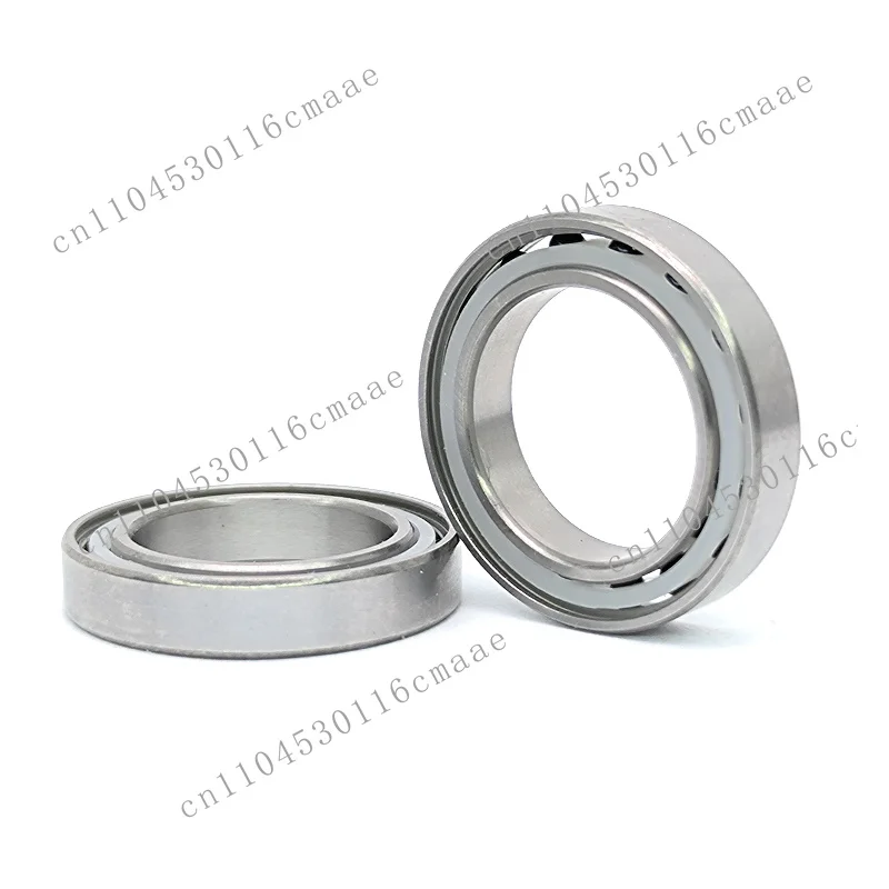 M Chrome Steel Ring Si3n4 Spherical Nylon Cage Angular Contact Hybrid Ceramic Ball Bearing Rodamiento 71803 7803 71803C