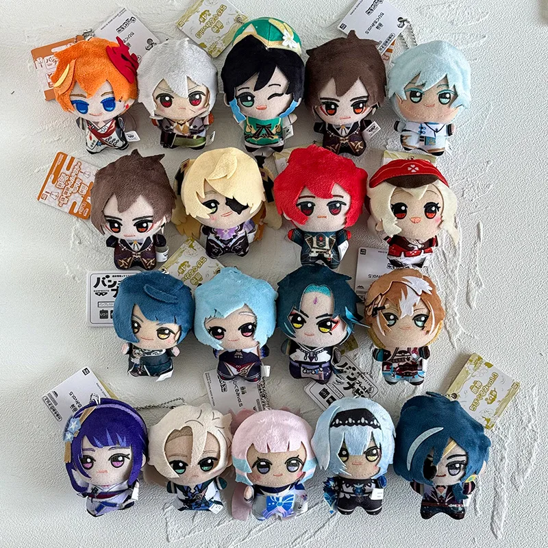 10 سنتيمتر تأثير Tartaglia Kaeya Diluc Venti Xiao Klee أفخم قلادة لعبة سلسلة مفاتيح صغيرة دمية ظهره اكسسوارات للهدايا