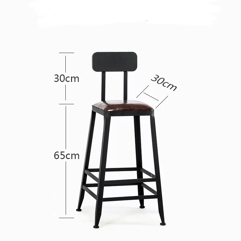 Taburetes altos de hierro forjado, silla de Bar, accesorios de bancos de desayuno, taburetes de lujo