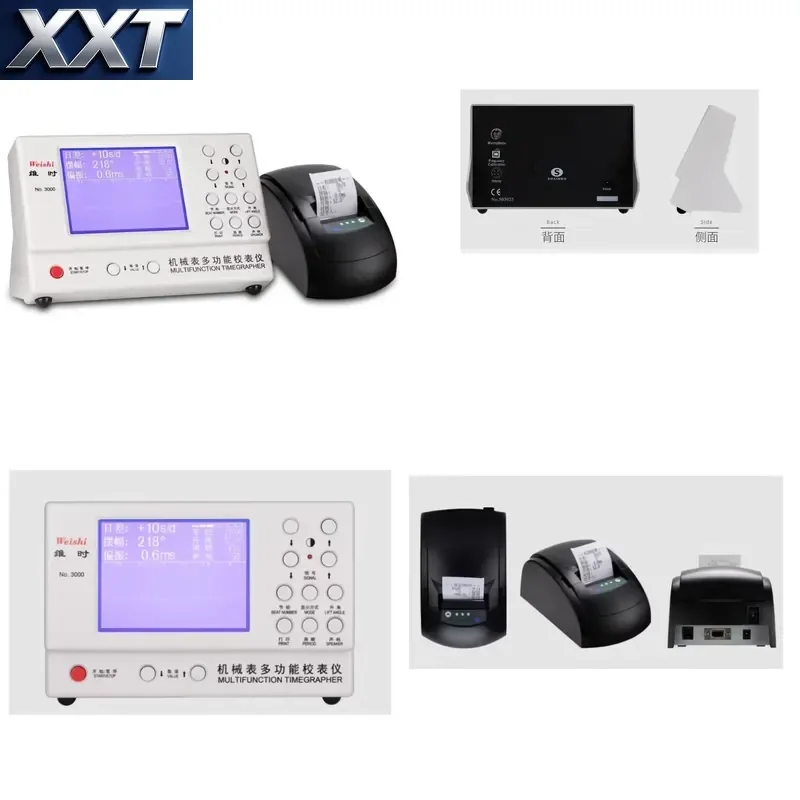 XXT English Version Weishi NO. 3000 Timegrapher Watch Timing Tester Multifunction Auto Calibration Timer Machine+Printer