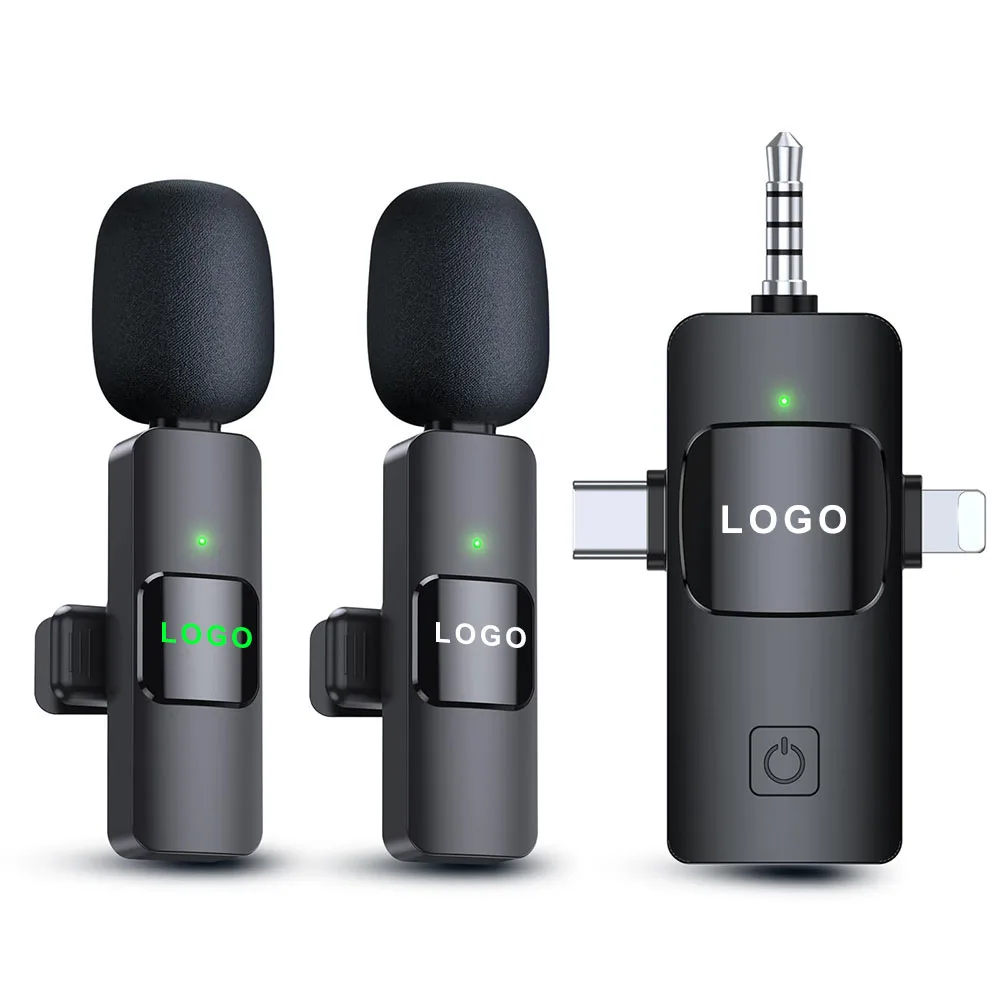 

3 in 1 Wireless Lavalier Microphones