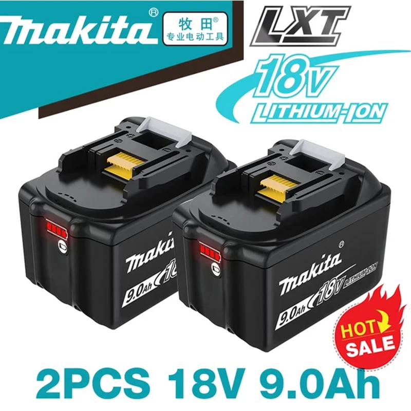 Makita 18V 9.0Ah Rechargeable Lithium Battery with LED Indicator High Capacity for Makita Cordles Power Tool Battery